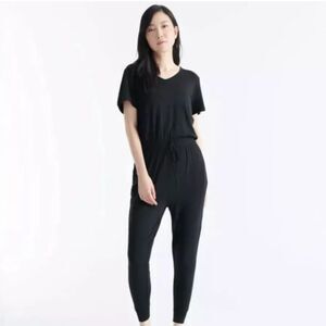 Knix Black Modal Jumpsuit Loungewear Casual Comfortable Short Sleeve Size‎ M